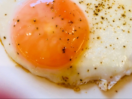 半熟の目玉焼き美味しいですね！