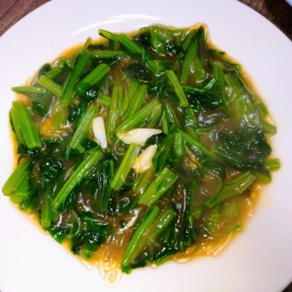 小松菜と春雨の炒め物