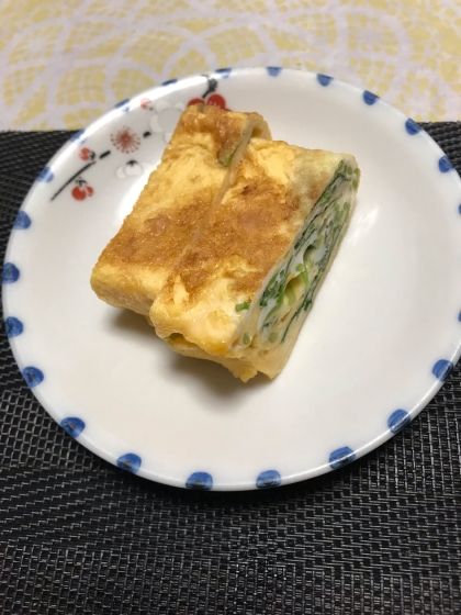 お弁当用〜たっぷり三つ葉の卵焼き