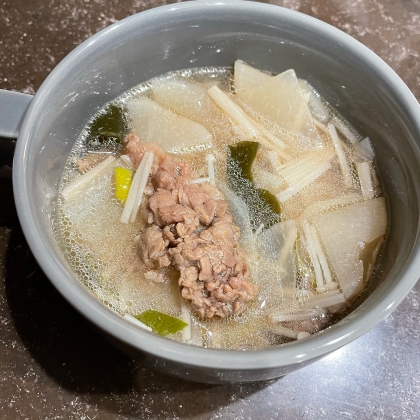 ごちそうスープ　大根と牛肉の韓国風