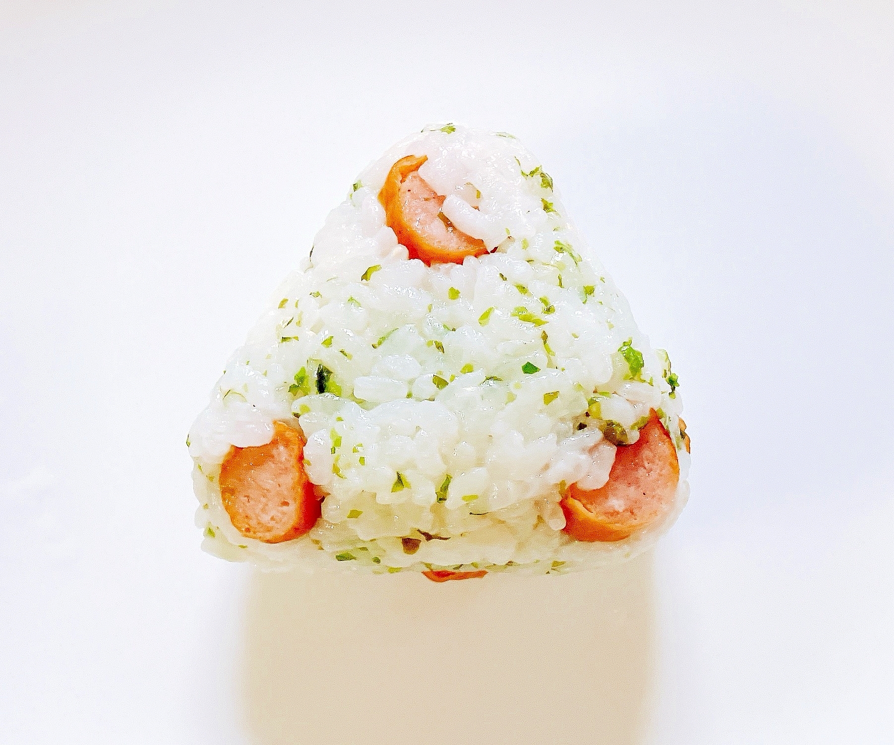 ウインナーと青のりのおにぎり