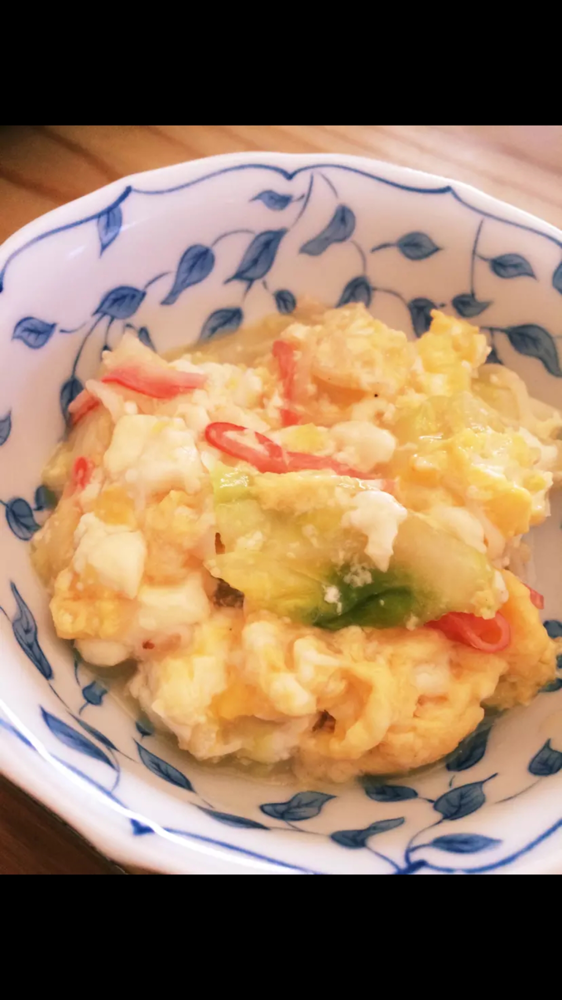 簡単!豆腐とキャベツの卵とじ