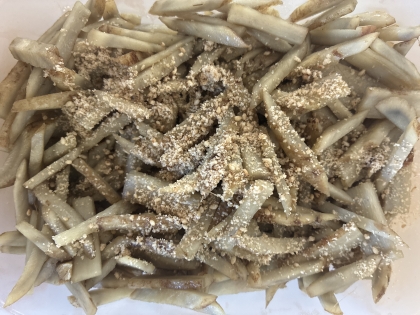 歯ごたえがクセになるごぼうの塩きんぴら