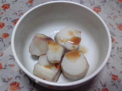 皮ごと茹でてつるんと剥く 里芋のお醤油がけ レシピ 作り方 By ラズベリっち 楽天レシピ