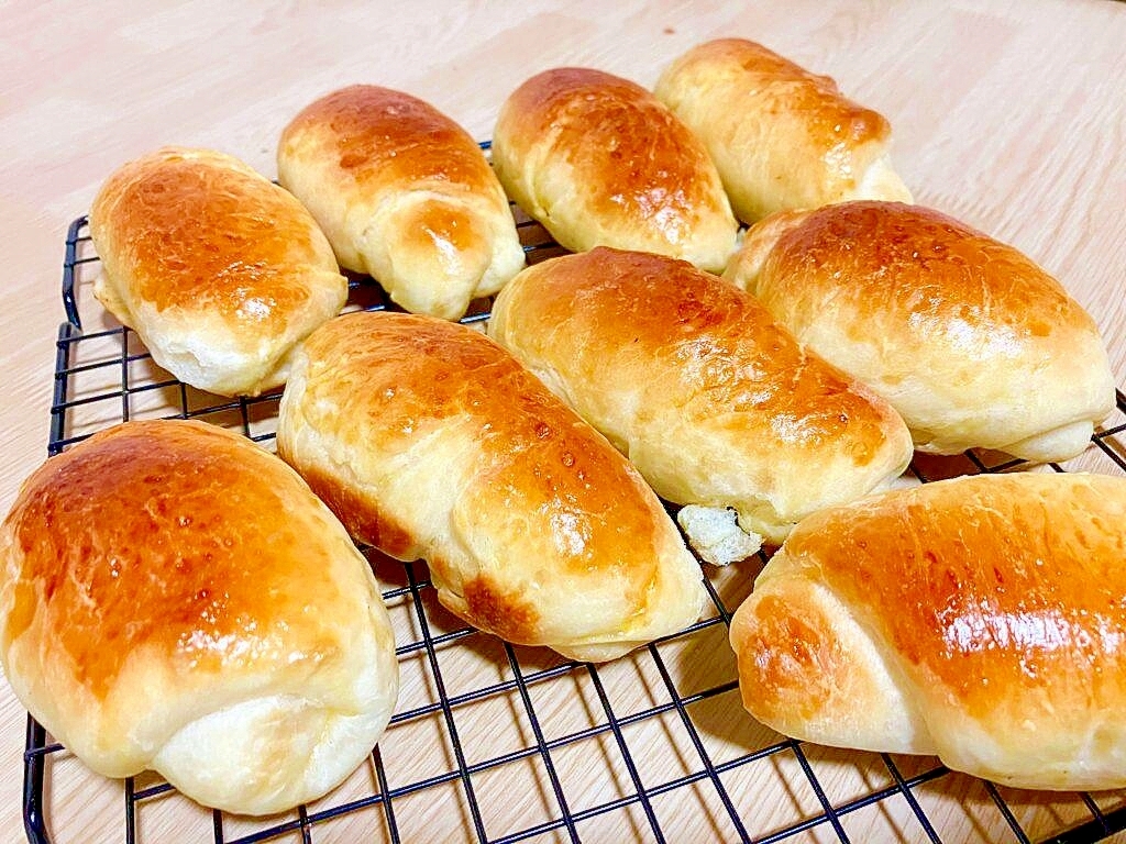 パン作りの基本!スキムミルクなし!バターロール