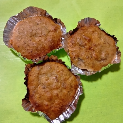 アーモンドプードルで(^^)バナナのカップケーキ♪
