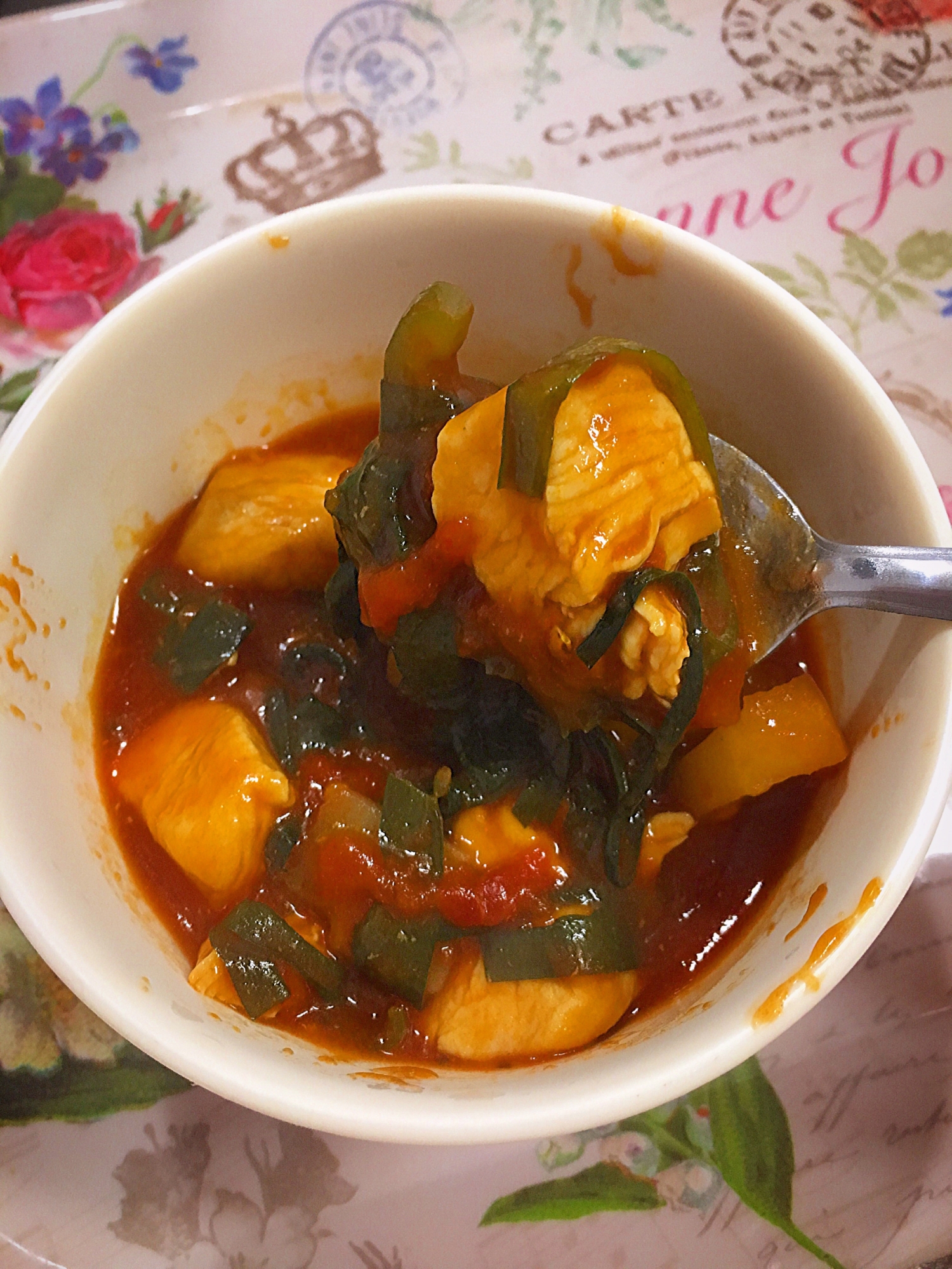 カレー風味トマト煮込み