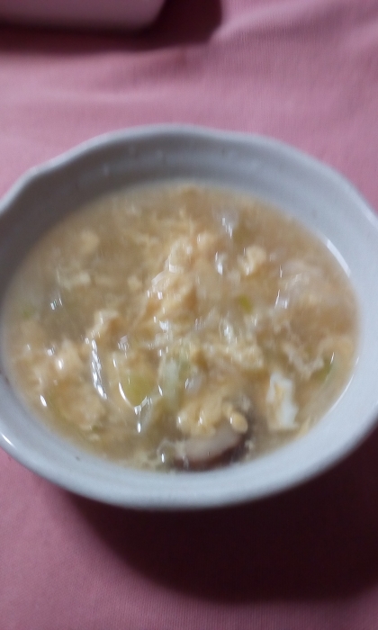 とろとろ葉玉ねぎの韓国風スープ