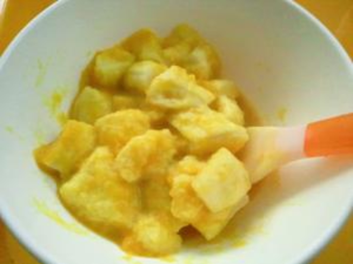 離乳食中期 後期 かぼちゃミルクパン粥 レシピ 作り方 By Sky0513 楽天レシピ 離乳食中期 後期 かぼちゃミルクパン粥 レシピ 作り方 By Sky0513 楽天レシピ