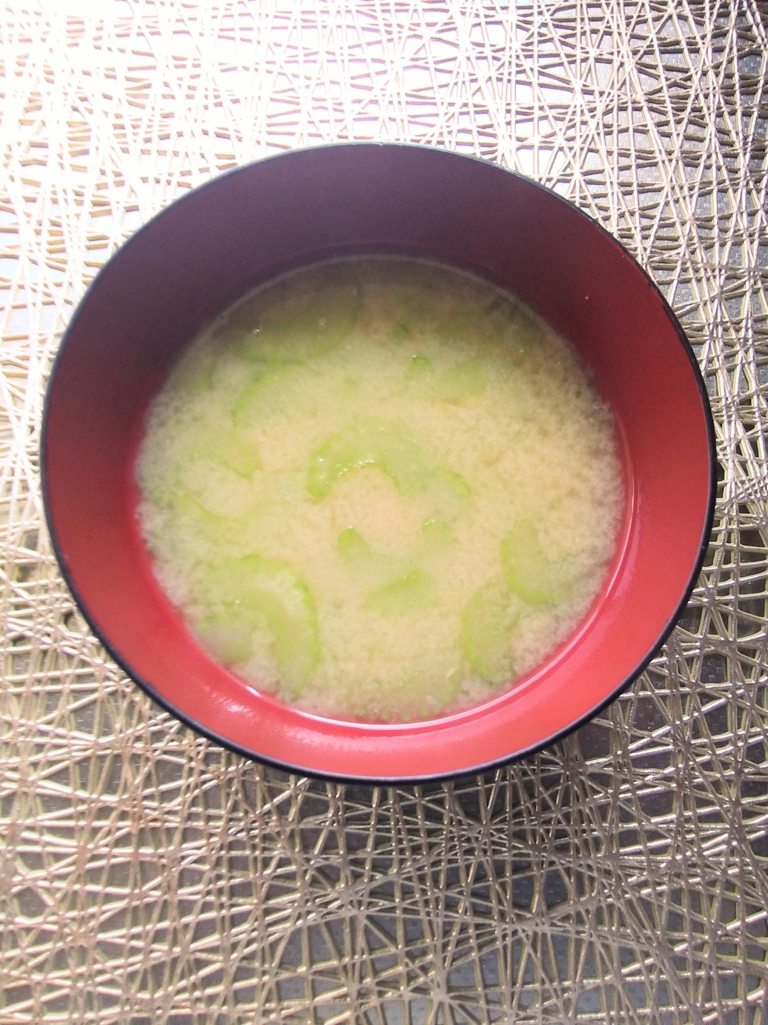 セロリのみそ汁