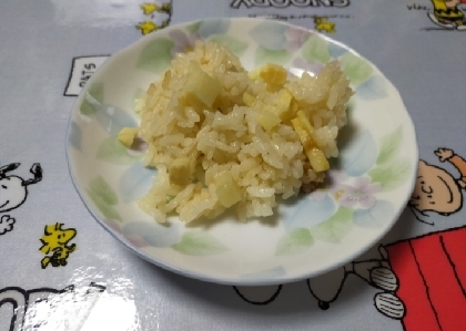 筍の醤油バター炒飯