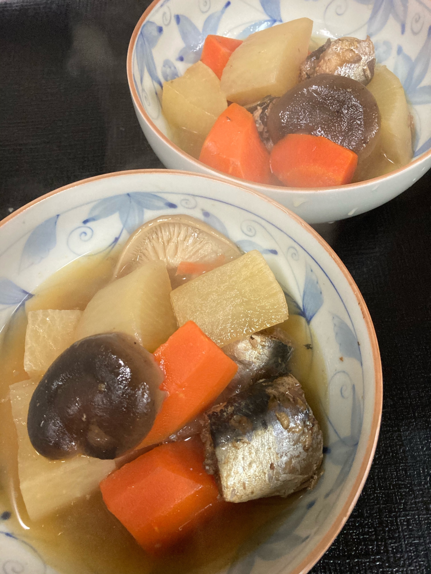 イワシの缶詰の煮物