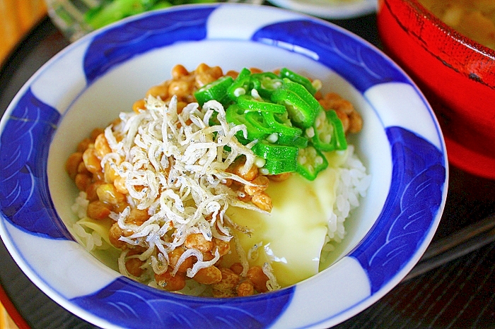 チーズじゃこの納豆丼