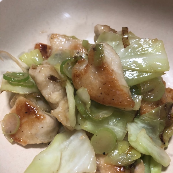 鶏むね肉とキャベツとネギの野菜炒め レシピ 作り方 By ゆいとくんママ 楽天レシピ 鶏むね肉とキャベツとネギの野菜炒め レシピ 作り方 By ゆいとくんママ 楽天レシピ