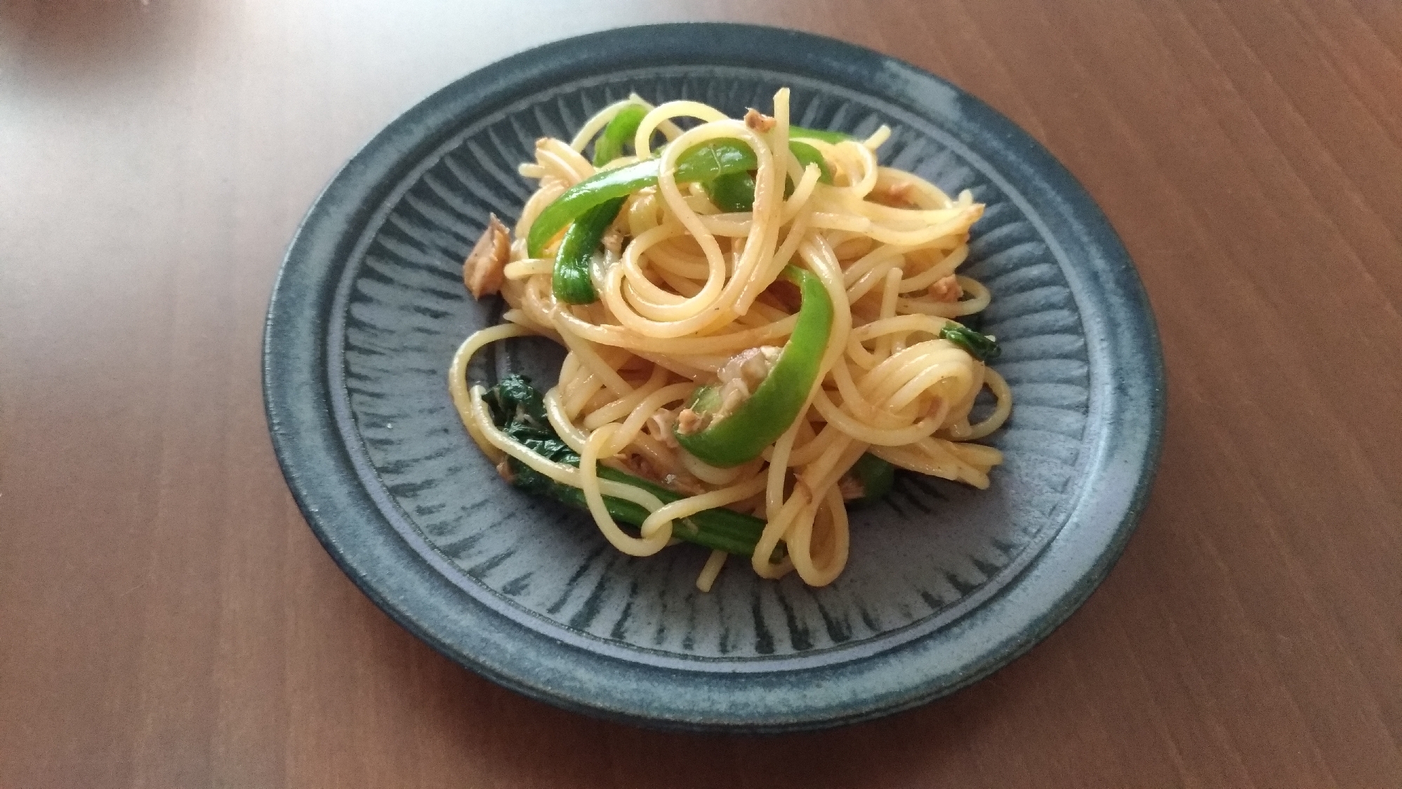 サバのナポリタン風パスタ