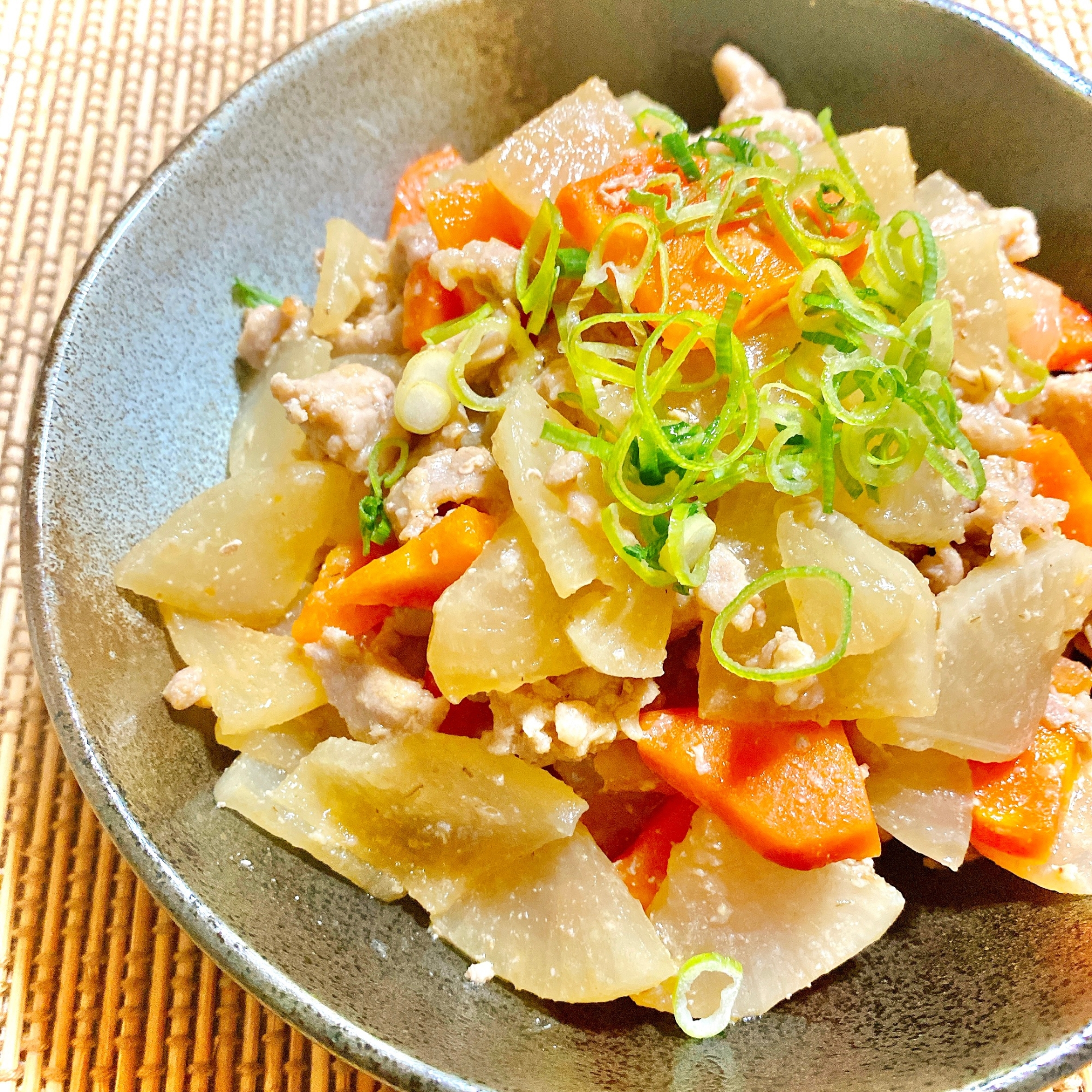 こっくり♪大根と豚肉の味噌炒め