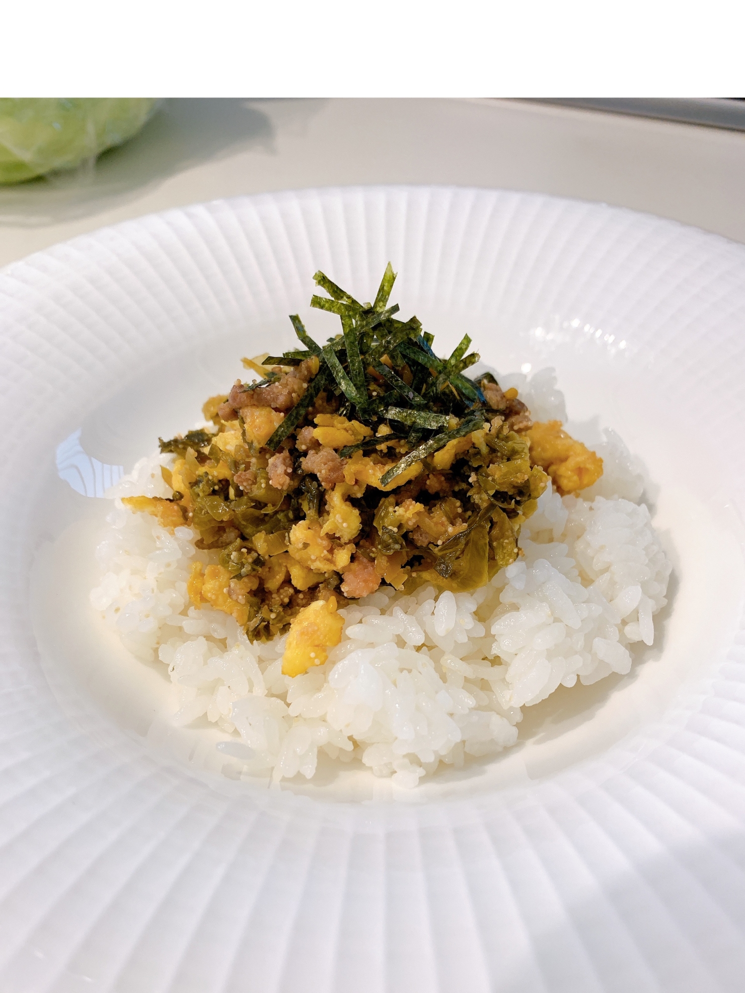 ランチに！お弁当に！明太高菜丼！