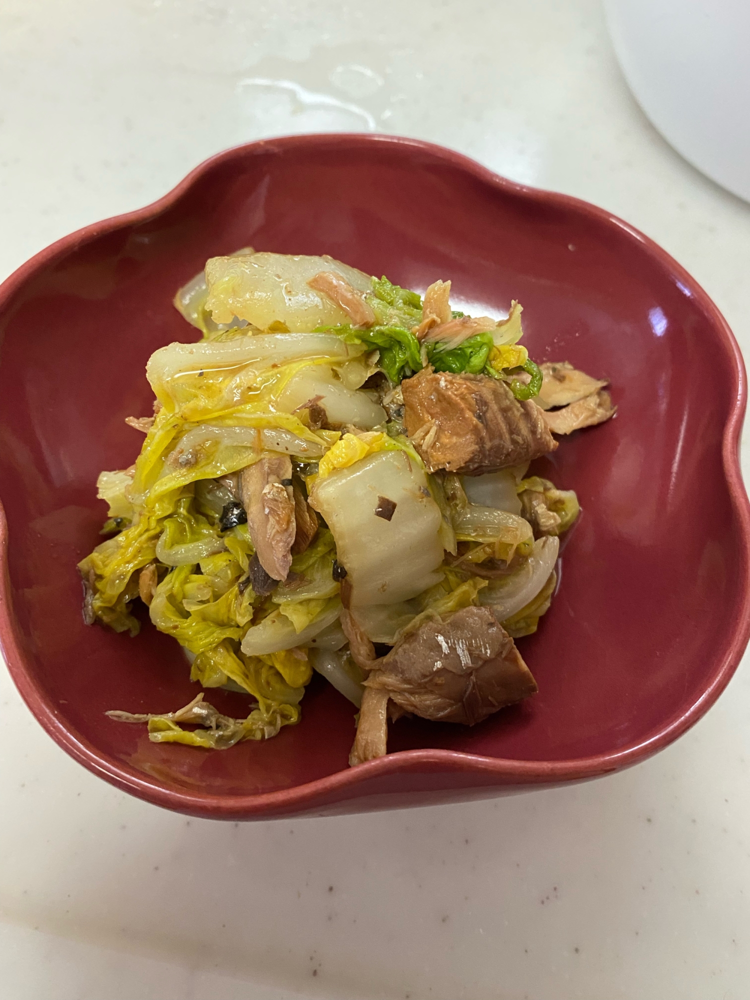 鯖缶でおふくろの味