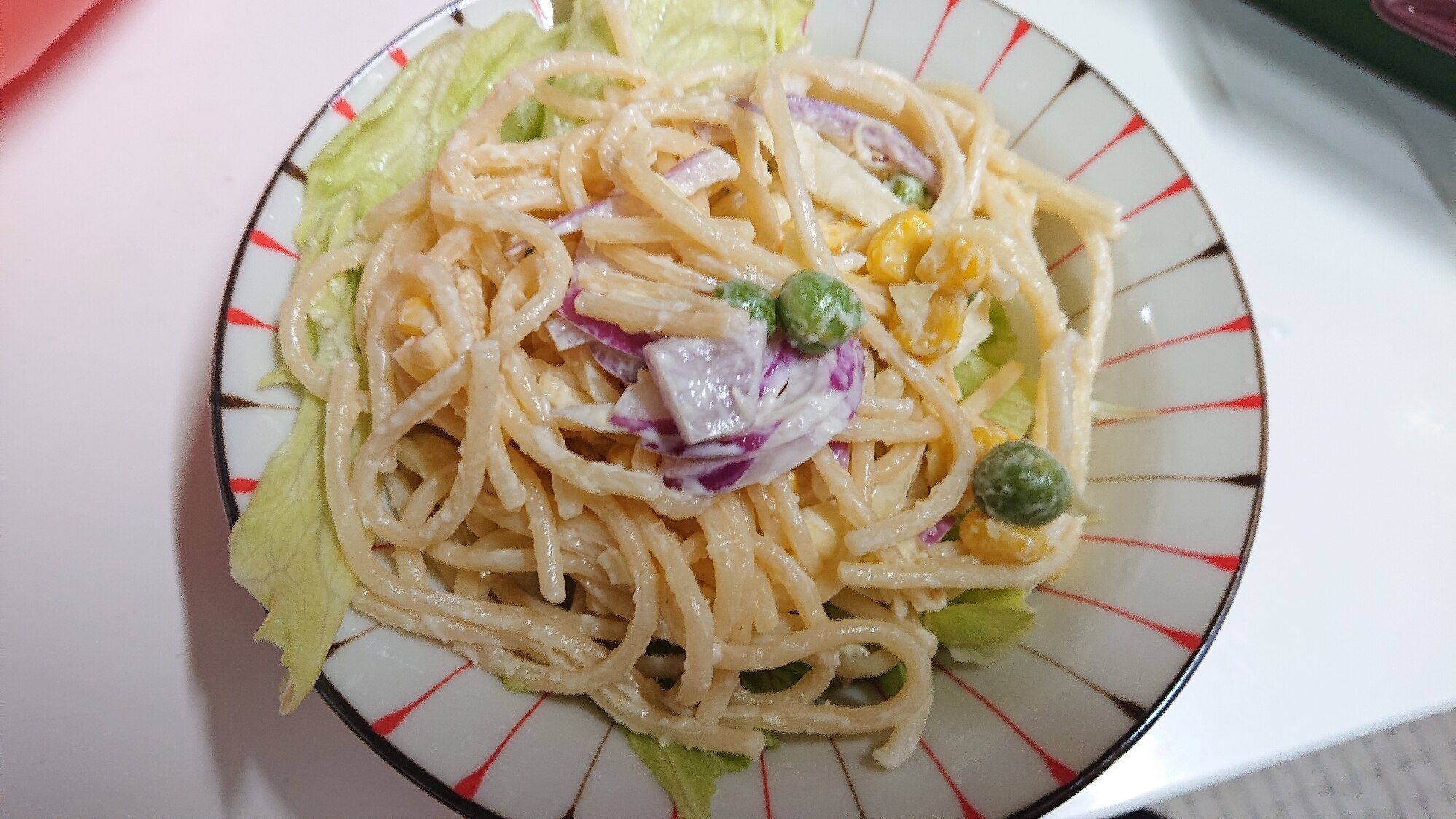 カラフルなスパゲティサラダ＊ レシピ・作り方 by 田舎ぴよ - 楽天レシピ