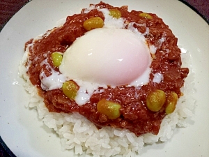 温玉のせトマトたっぷりキーマカレー