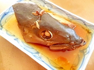 ブリの頭で　カブト煮