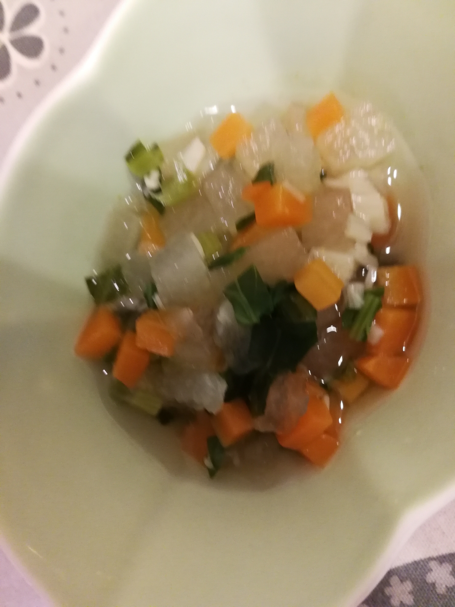 離乳食後期 冬瓜にんじん小松菜えのきの煮物 レシピ 作り方 By やまもり 楽天レシピ