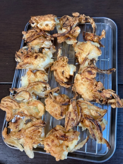 ゆり根と玉ねぎのかき揚げ
