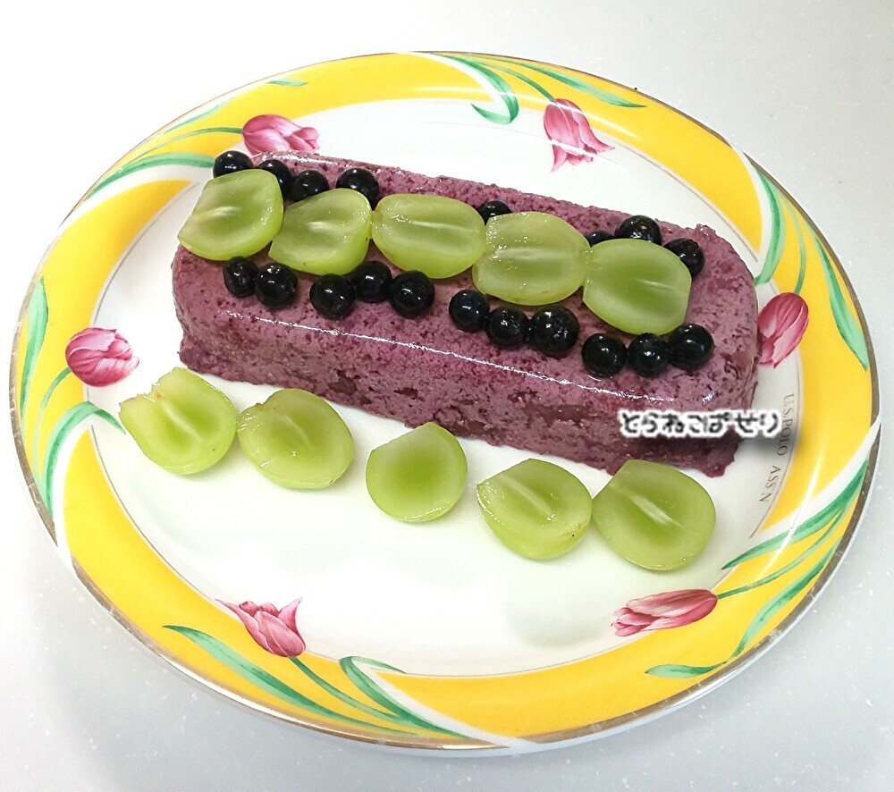 ブルーベリーとヨーグルト食べきり☘️ムース風ケーキ