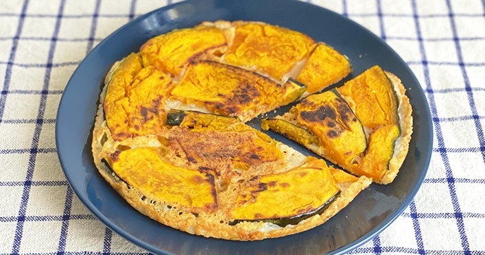 優秀レシピ（4）材料2つ★かぼちゃのカリカリチーズ焼き