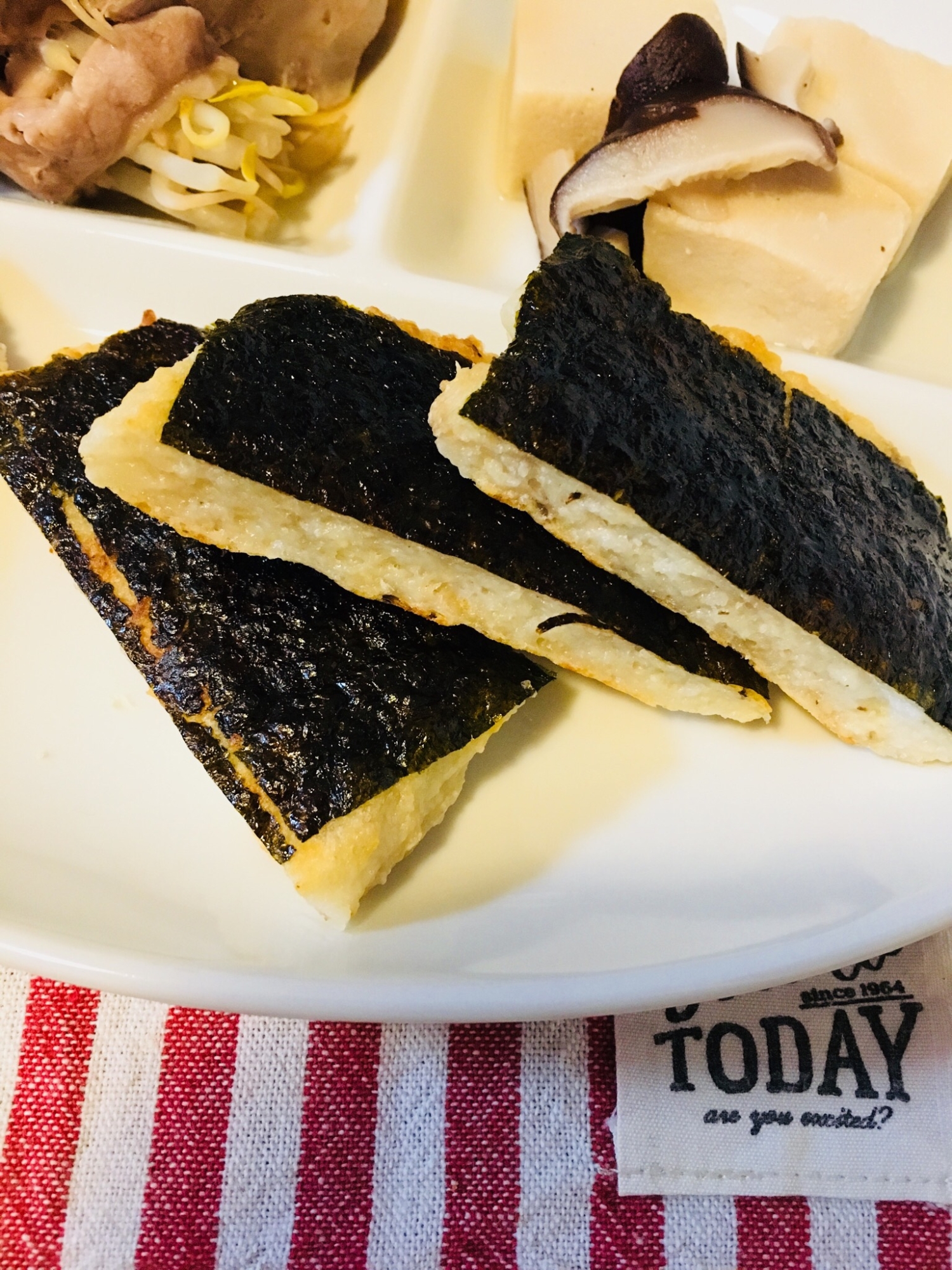 自然薯で磯辺焼き