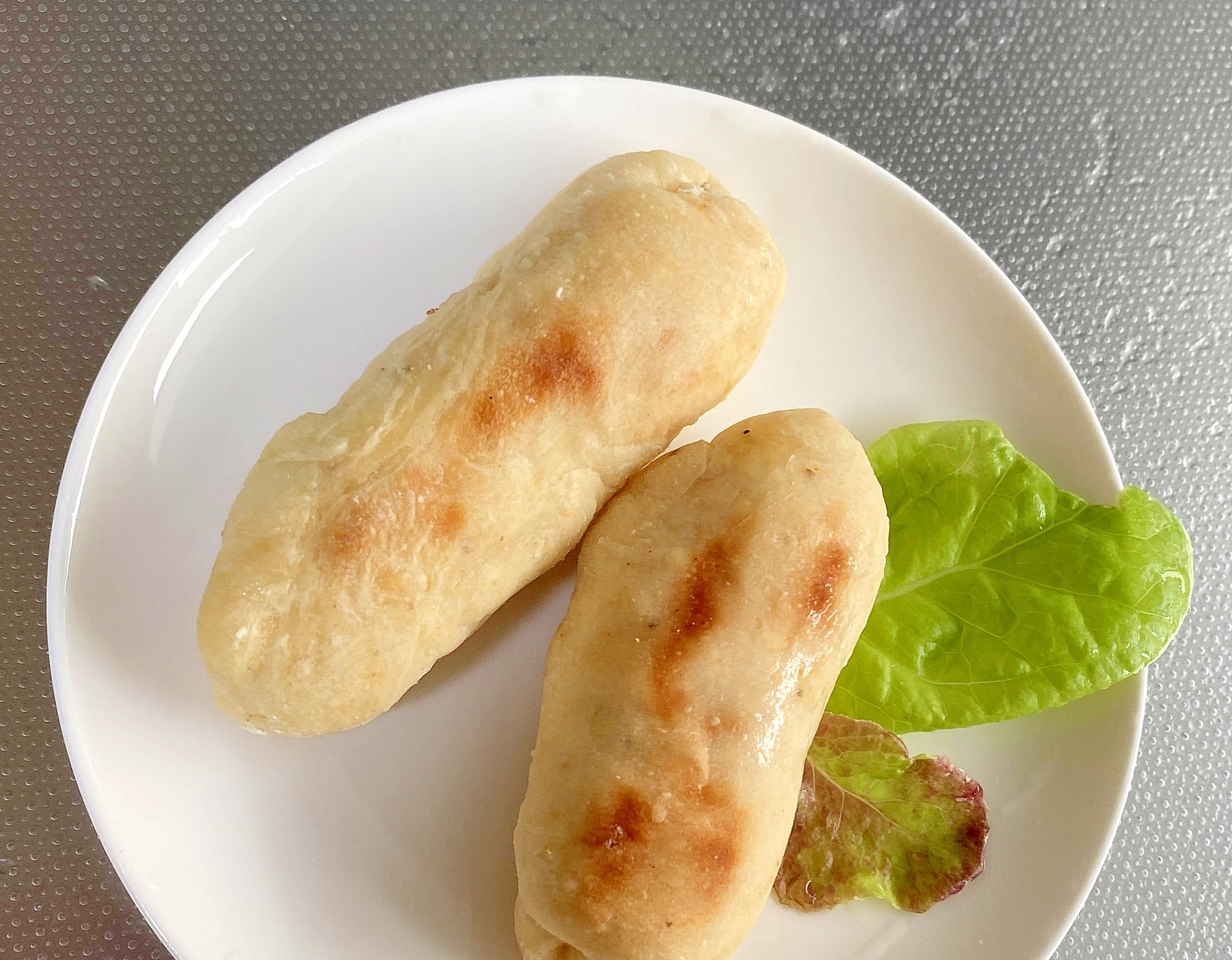 オーブントースターで、ベーコン入り一口パン
