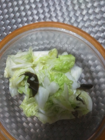 白菜の塩昆布漬け