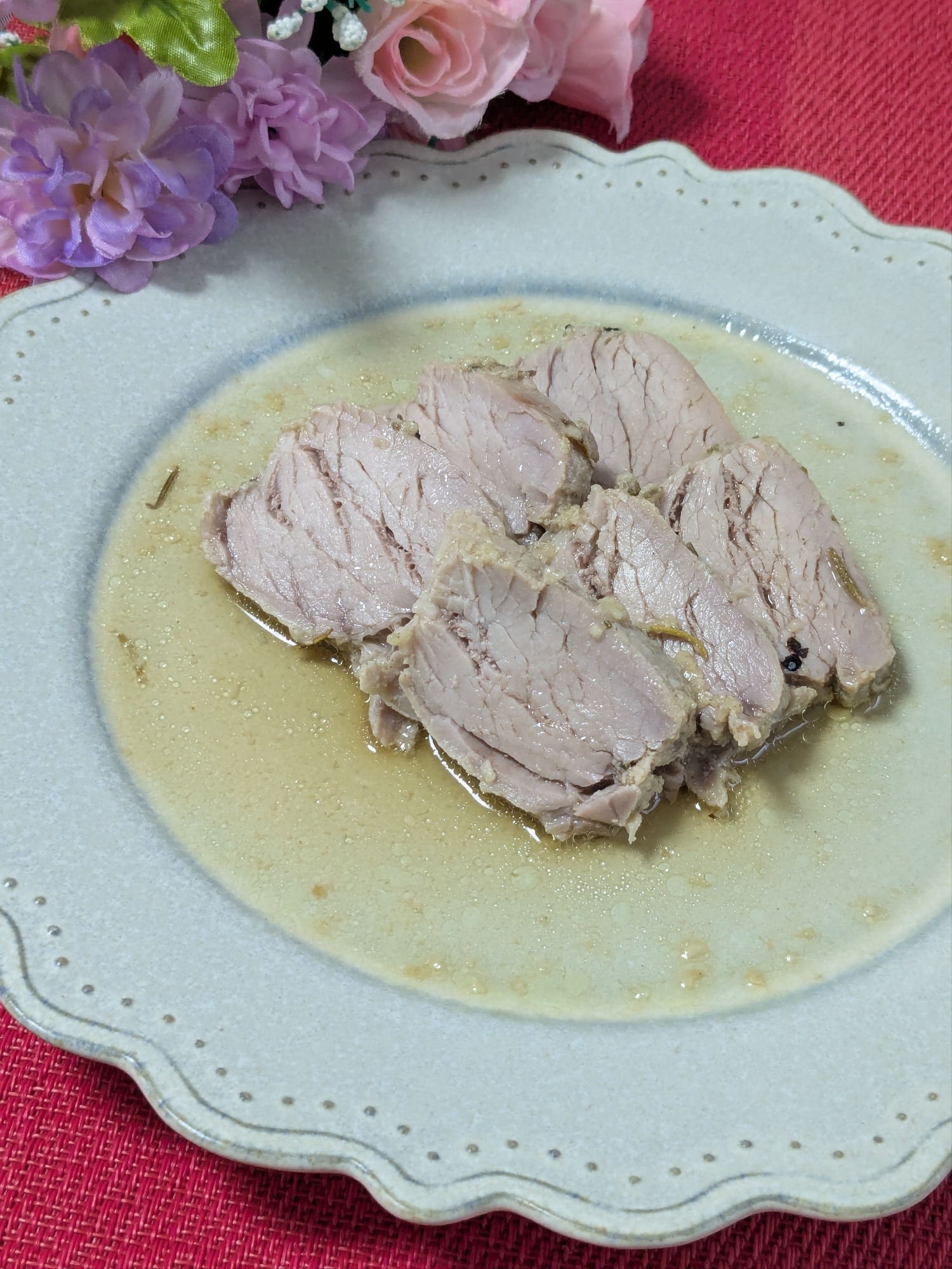 〜豚かたまり肉のローズマリー漬け焼き〜