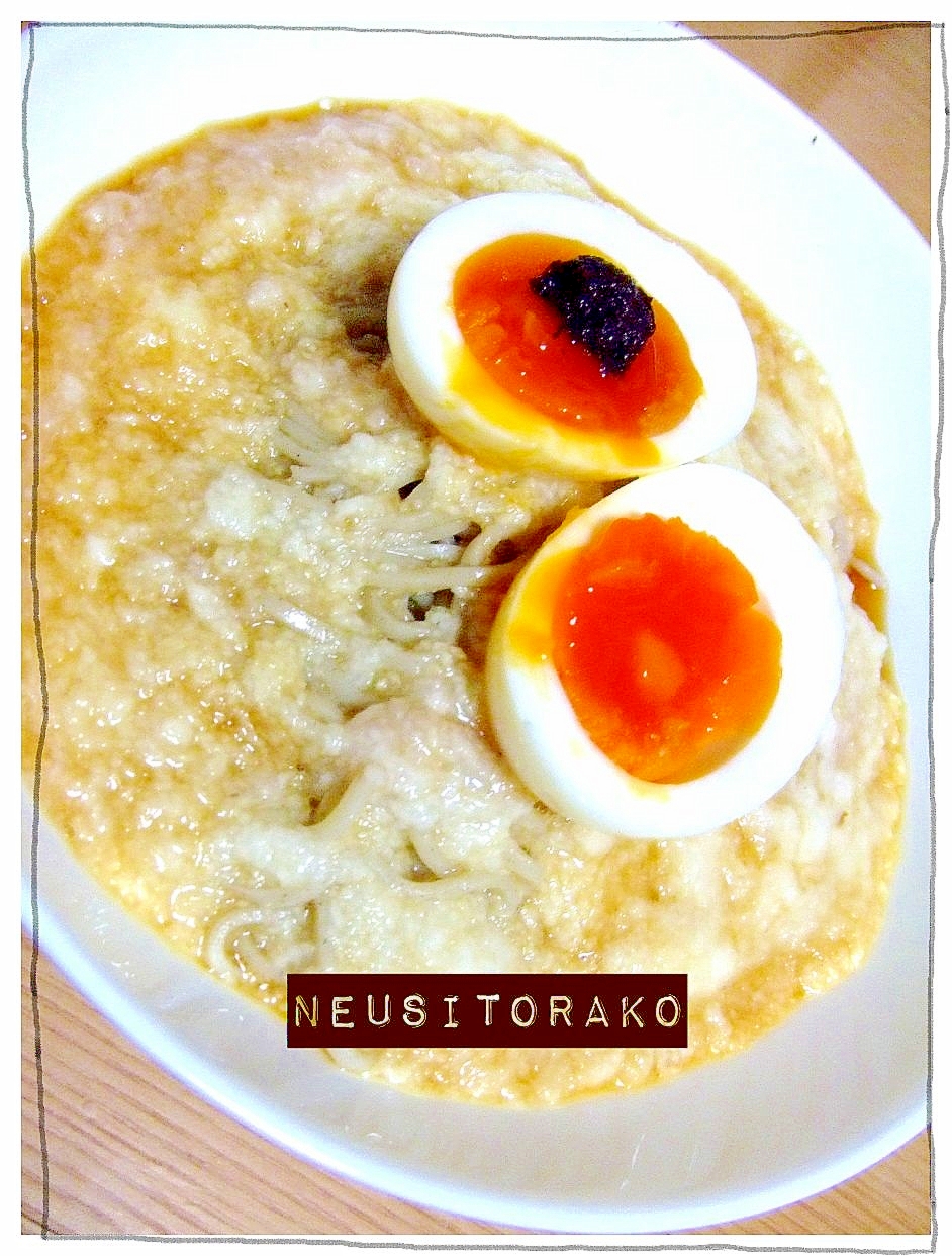 ゆでたまとろろそば