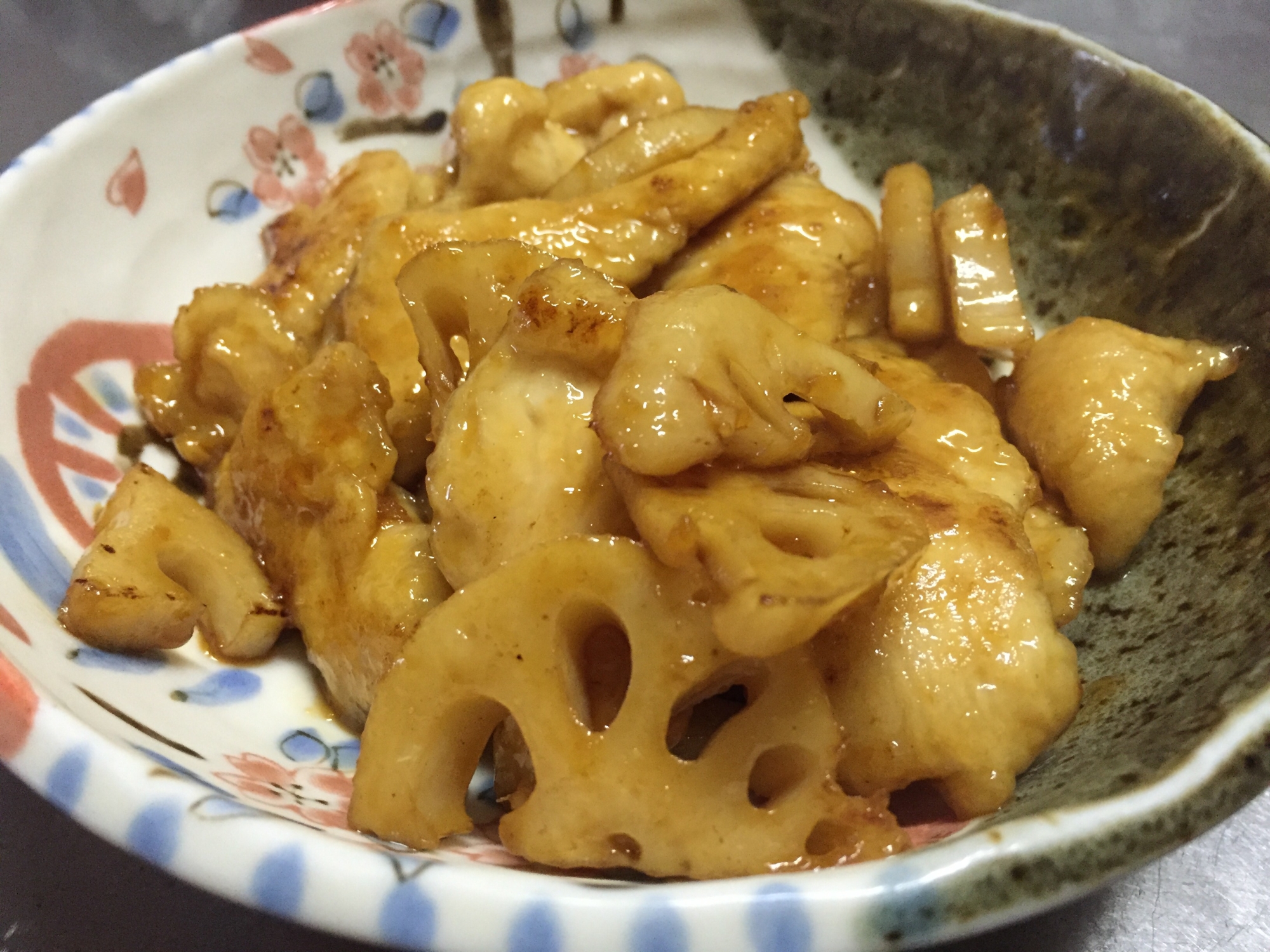 鶏胸肉とレンコンのサッパリ煮