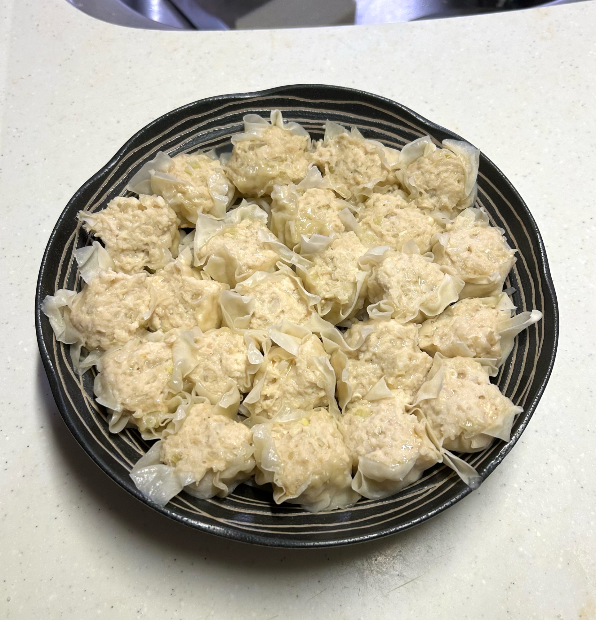 レンジで簡単♪ヘルシー焼売