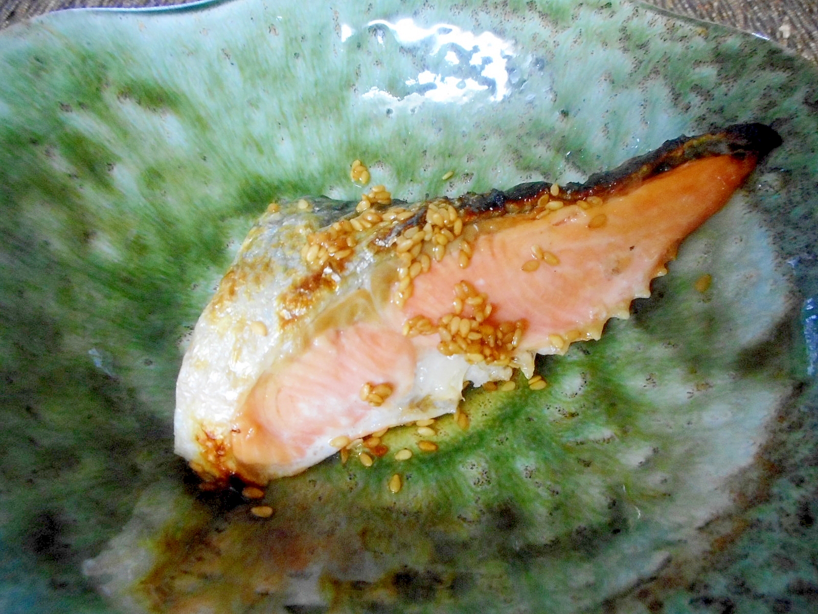 焼き鮭のゴマ酢漬け
