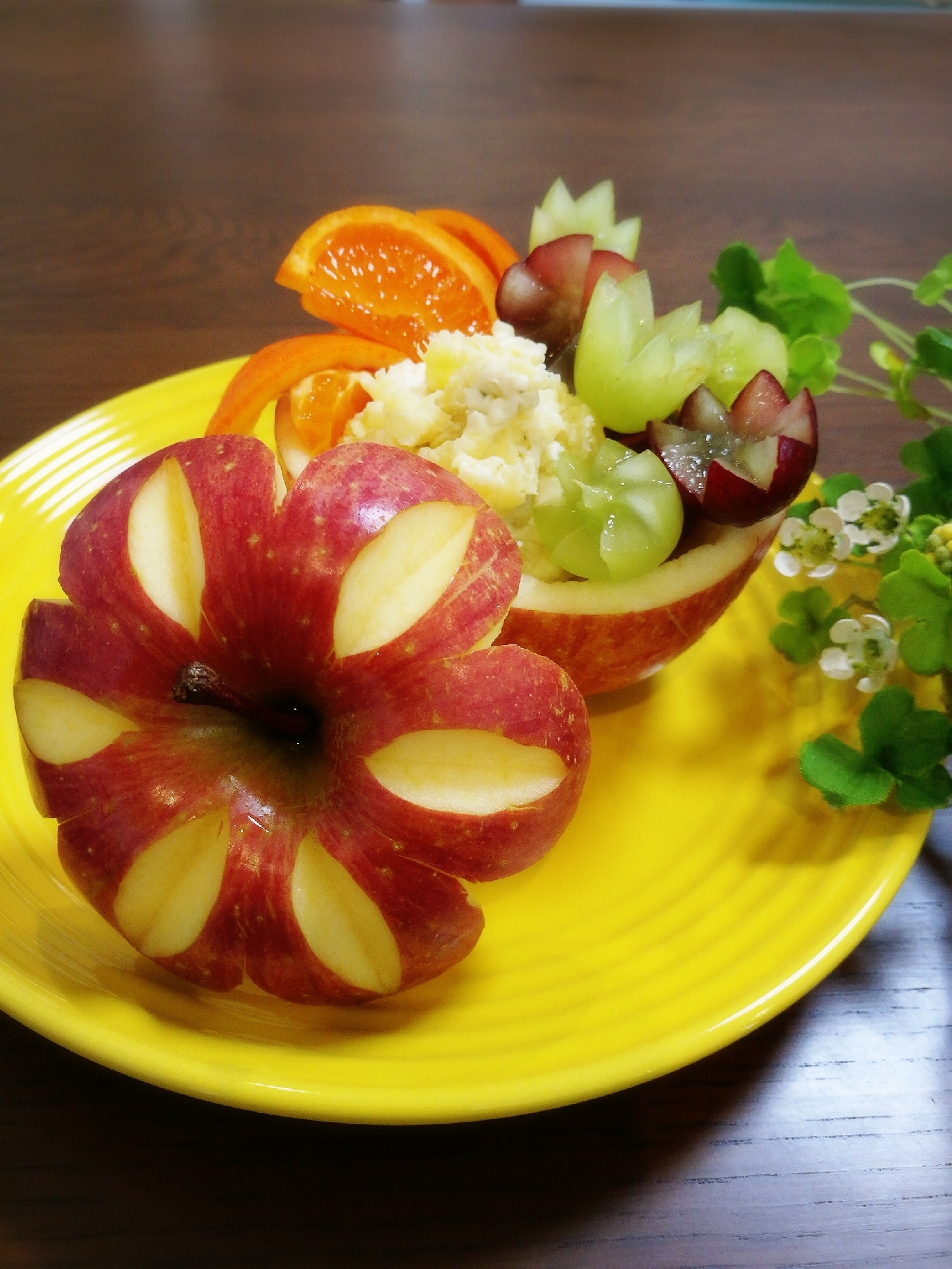 母の日に りんごのフルーツカップデザート レシピ 作り方 By Mami S 楽天レシピ