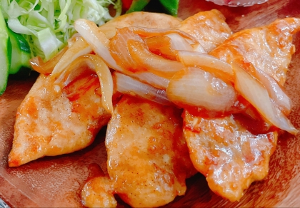 鶏ササミの生姜焼き
