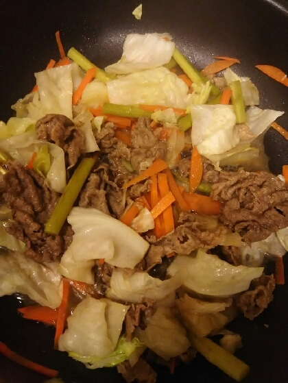 牛肉と野菜のスタミナ炒め