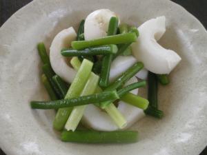 ニンニクの芽とイカの塩炒め レシピ 作り方 By Saraman 楽天レシピ