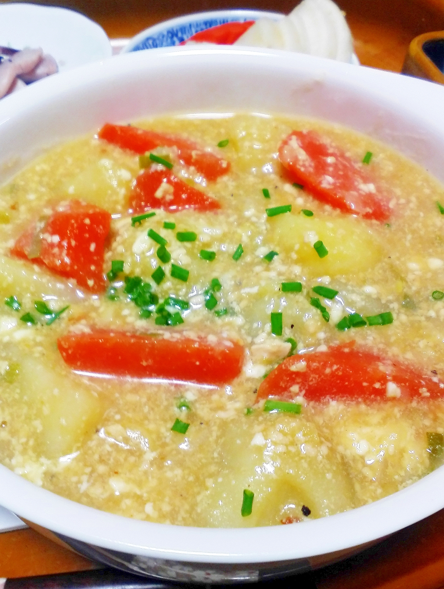 じゃが芋と鶏ひき肉のほっこり煮♪