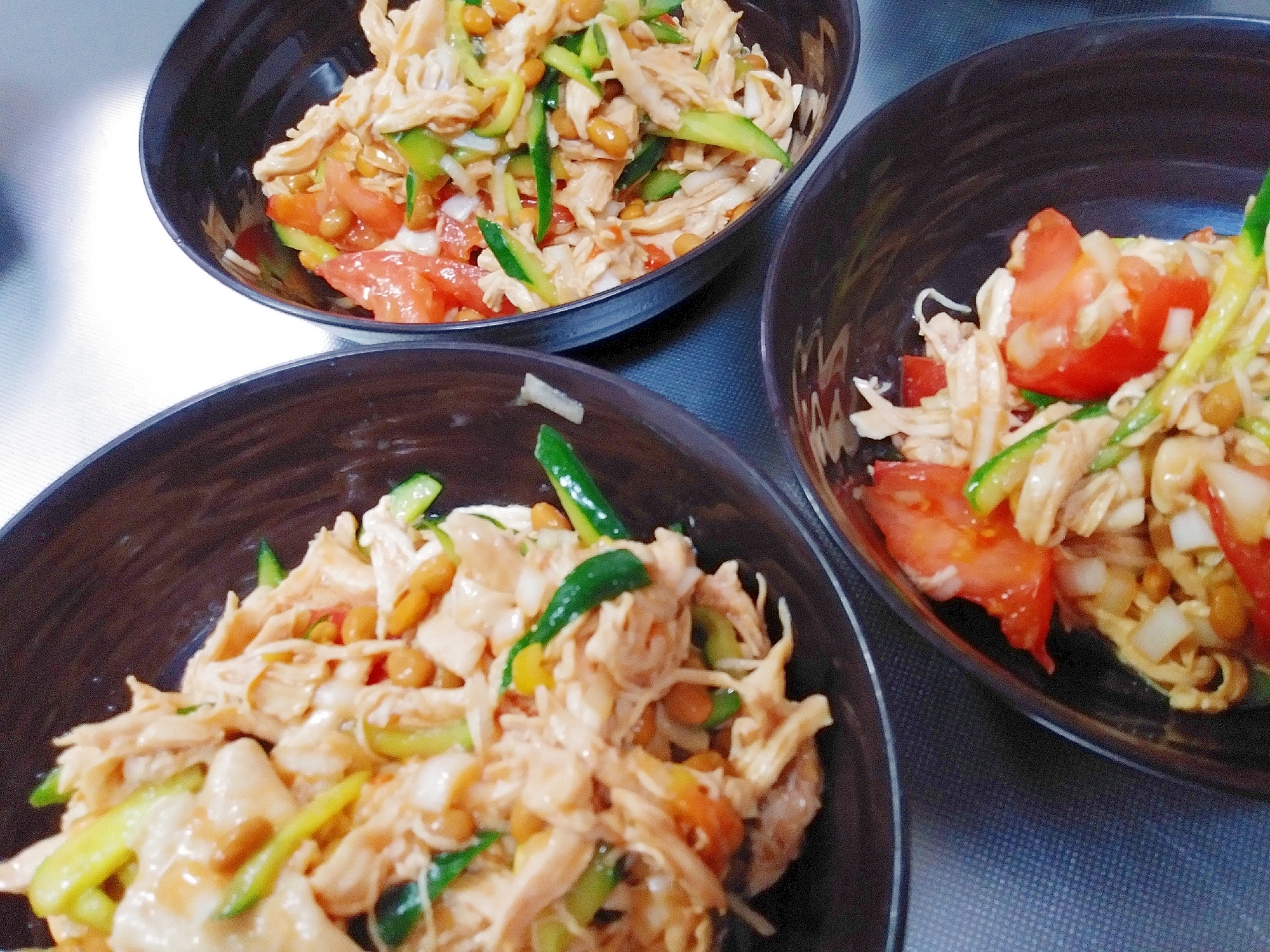 高タンパク低カロリー 鶏の納豆サラダ レシピ 作り方 By 秋森 楽天レシピ 高タンパク低カロリー 鶏の納豆サラダ レシピ 作り方 By 秋森 楽天レシピ