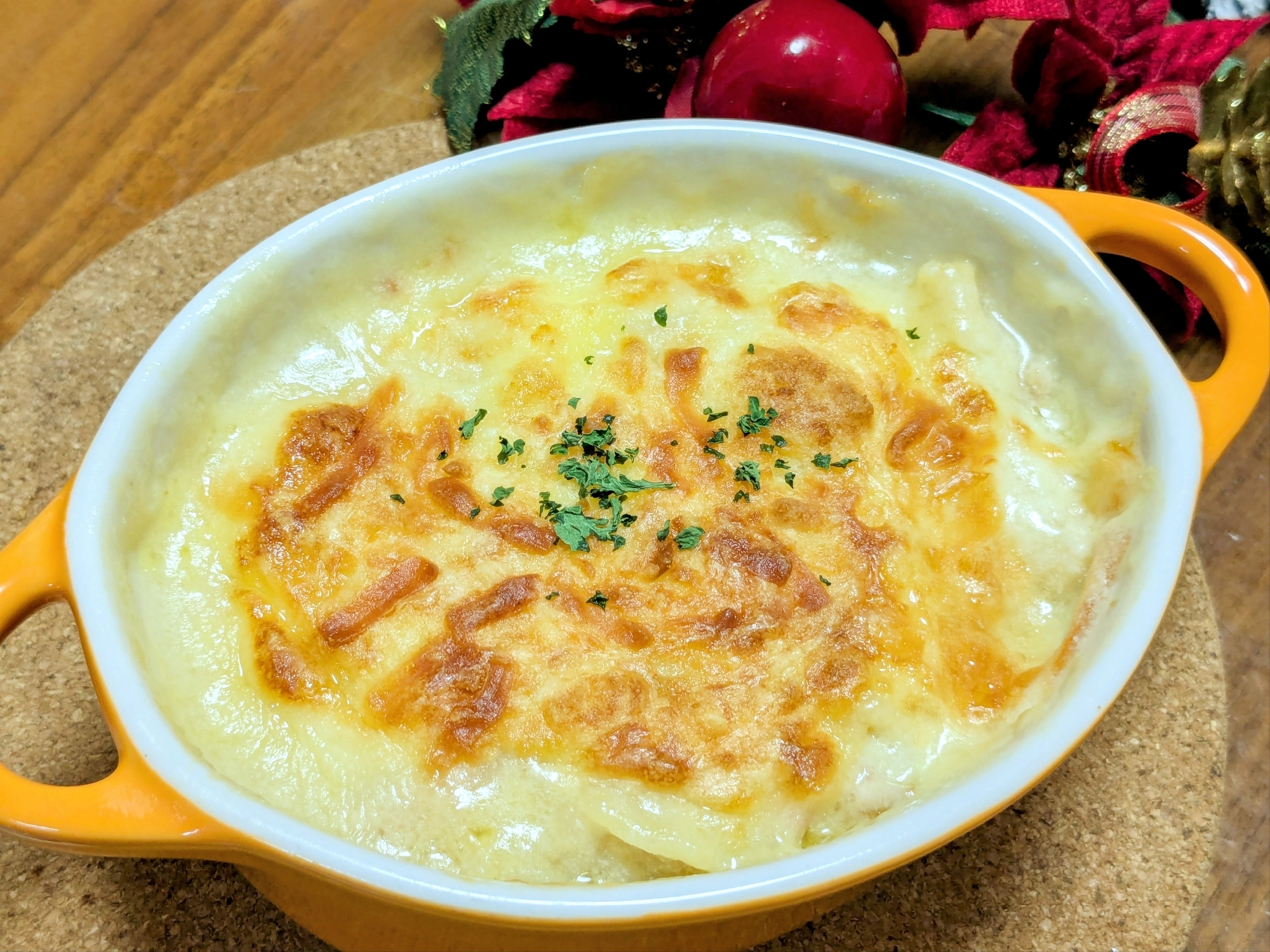 粉なし！〜簡単ポテトマカロニグラタン〜