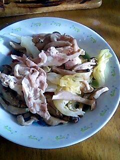 さっぱり味の豚肉の塩だれ炒め