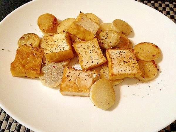 おつまみにもおかずにも 山芋と厚揚げの黒胡椒炒め レシピ 作り方 By 週末は男子厨房 楽天レシピ おつまみにもおかずにも 山芋と厚揚げの黒胡椒炒め レシピ 作り方 By 週末は男子厨房 楽天レシピ