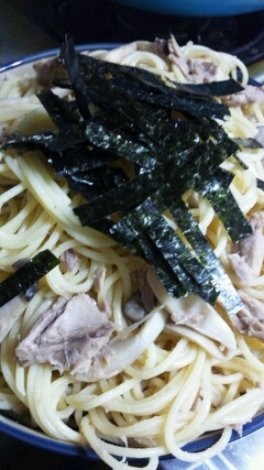 エリンギとシーチキンの和風パスタ