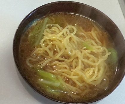 キャベツネギ味噌ラーメン