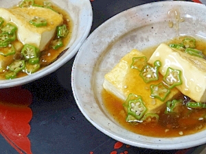 フライパンで☆　「あんかけ焼き豆腐」