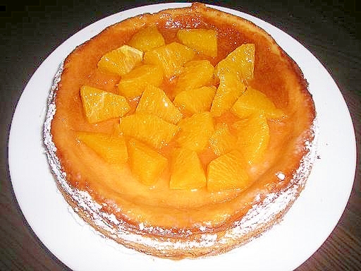 フレッシュオレンジのチーズケーキ